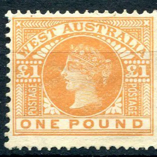 1909 £1 orange. MNG but excellent colour & good ...