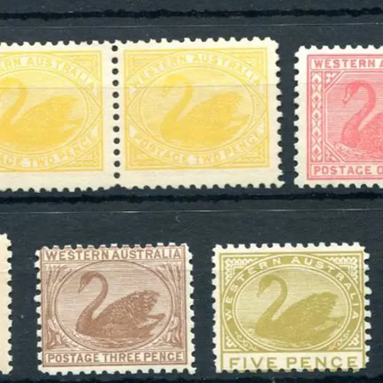 1905/12 1d to 5d, perf.11 selection consisting SG ...