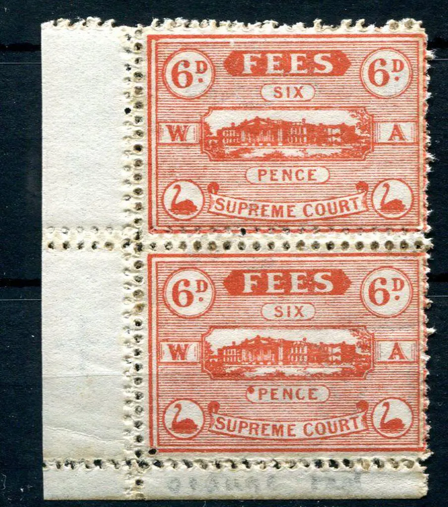 1907 6d red "Supreme Court Fees" bottom left ... Image 1++