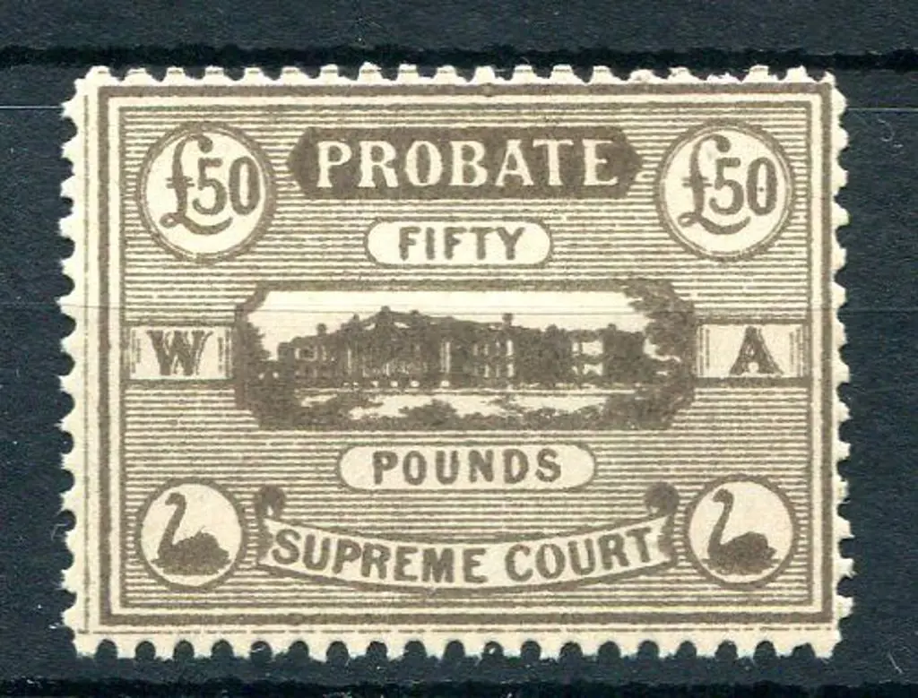 1922 £50 "Probate" in brown. Fine MUH. Dzelme ... Image 1++