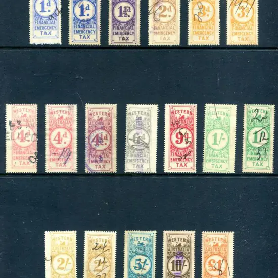1932 Financial Emergency Tax selection incl 1d in ...
