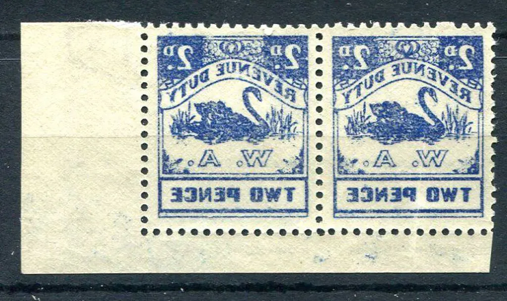 1943/57 2d deep blue Revenue Duty bottom right ... Image 1++