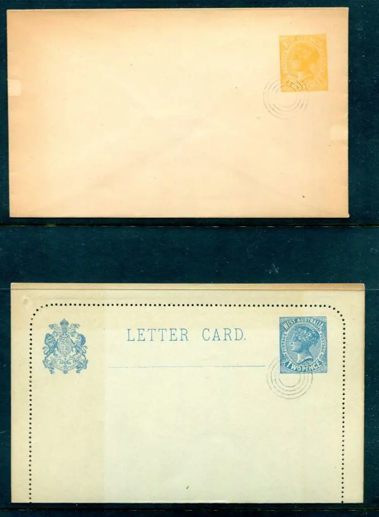 1902 2d orange QV PSE & 2d Paris blue Letter Card. ... Image 1++