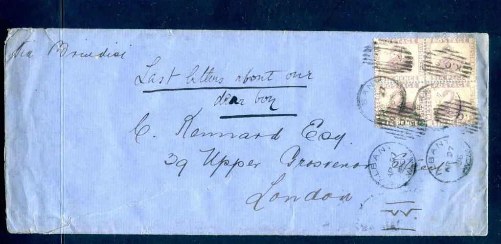 1886 (27th April) "Penin & Oriental Steam Navn ... Image 1++
