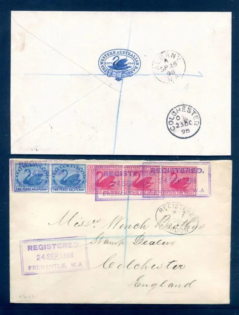 1898 (24th Sept) Western Australian Bank env sent ... Image 1++