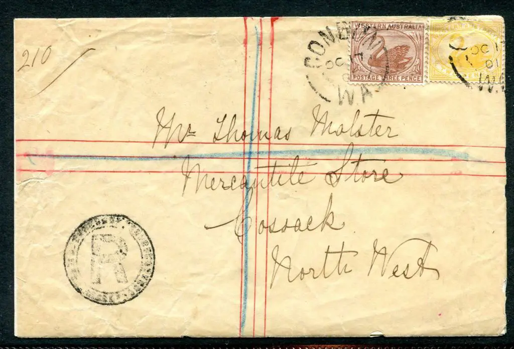 1901 (17th Oct) Registered cover from Condon to ... Image 1++