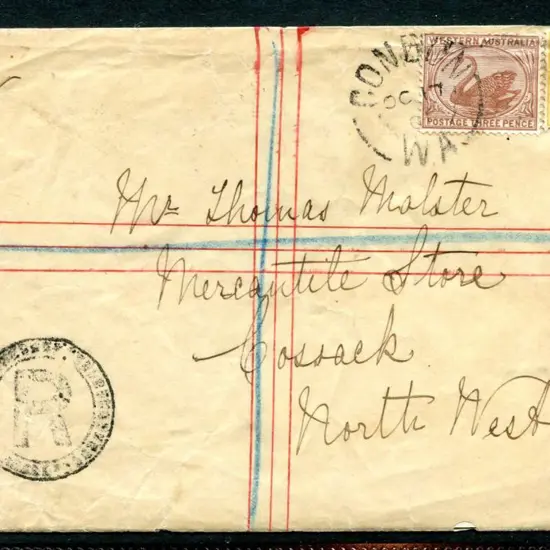 1901 (17th Oct) Registered cover from Condon to ...