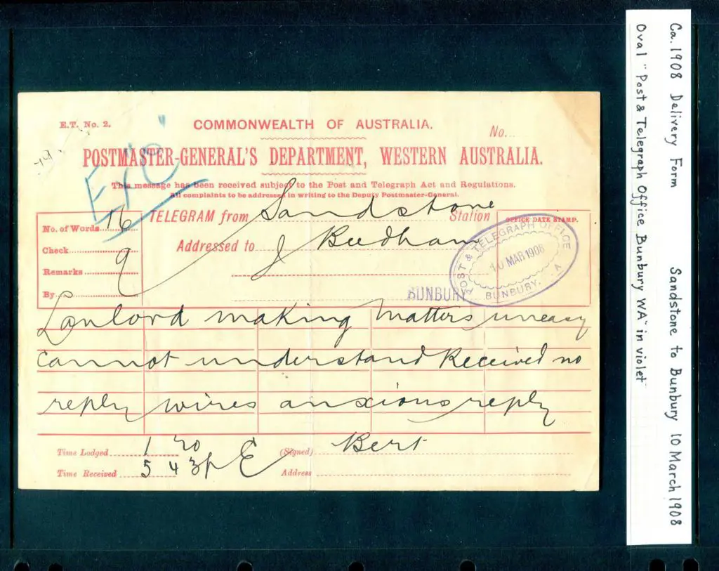 1908 (10th Mar) "Commonwealth of Australia ... Image 1++