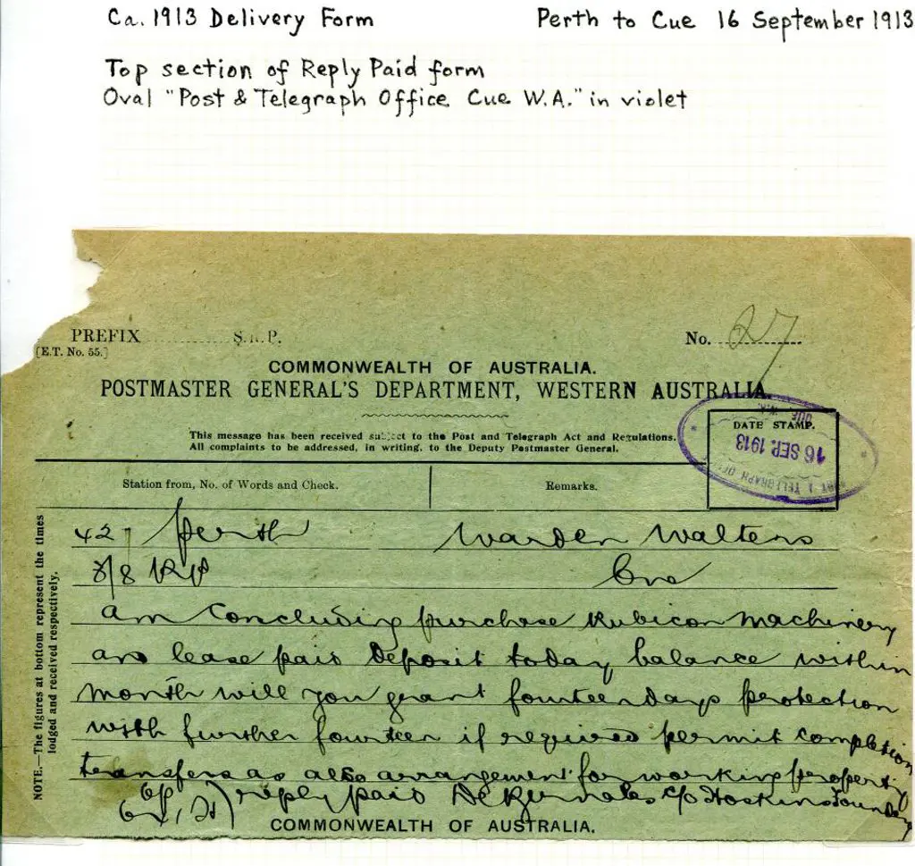 1913 (16th Sept) & 1917 (4th June) Commonwealth of ... Image 1++