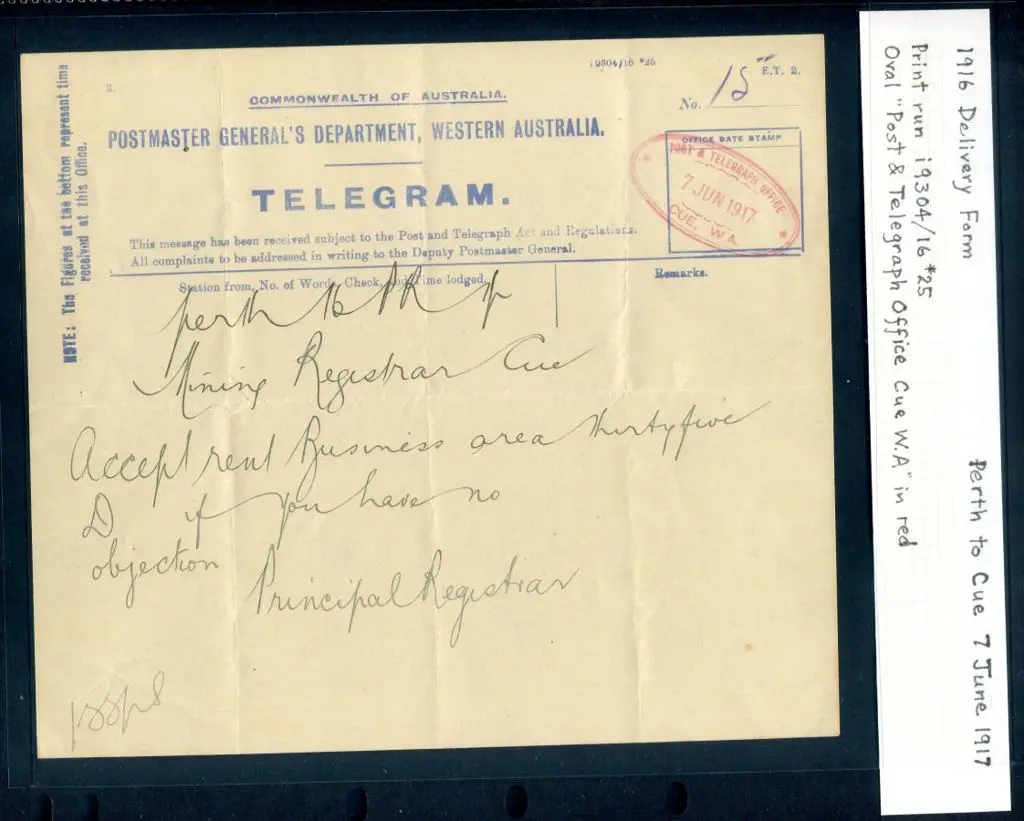 1917 (7th Jun) "Commonwealth of Australia ... Image 1++
