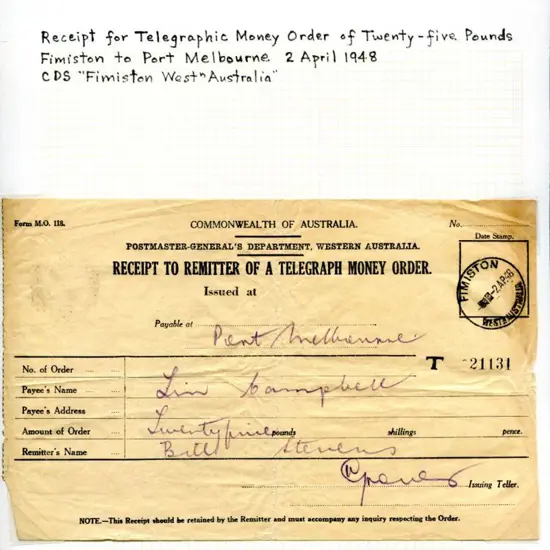 1948 (2nd Apr) "Commonwealth of Australia ...