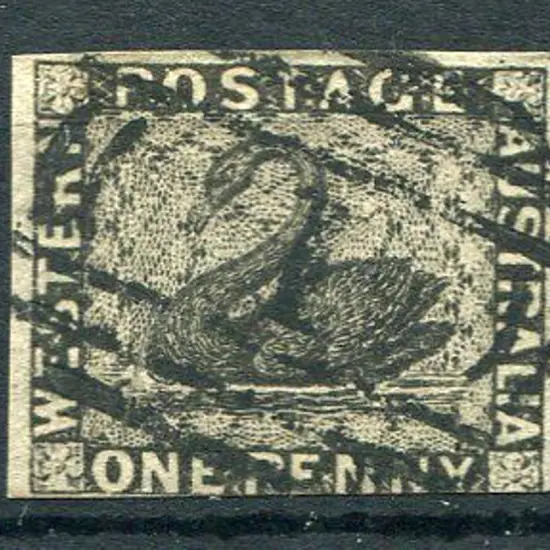 Number 1 on 1854 black swan with 3 good margins & ...