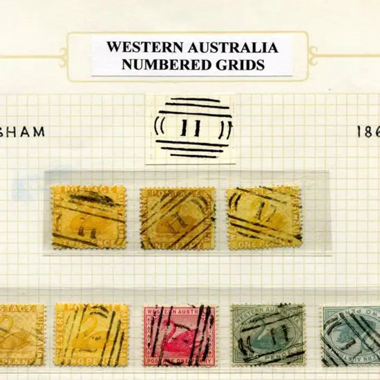 Number 11 Mainly CR/CA wmk low val swans with a ...