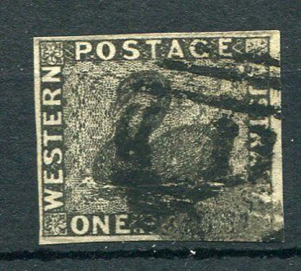 Number 11 on 1854 1d black 4 margin imperf. Scarce ... Image 1++
