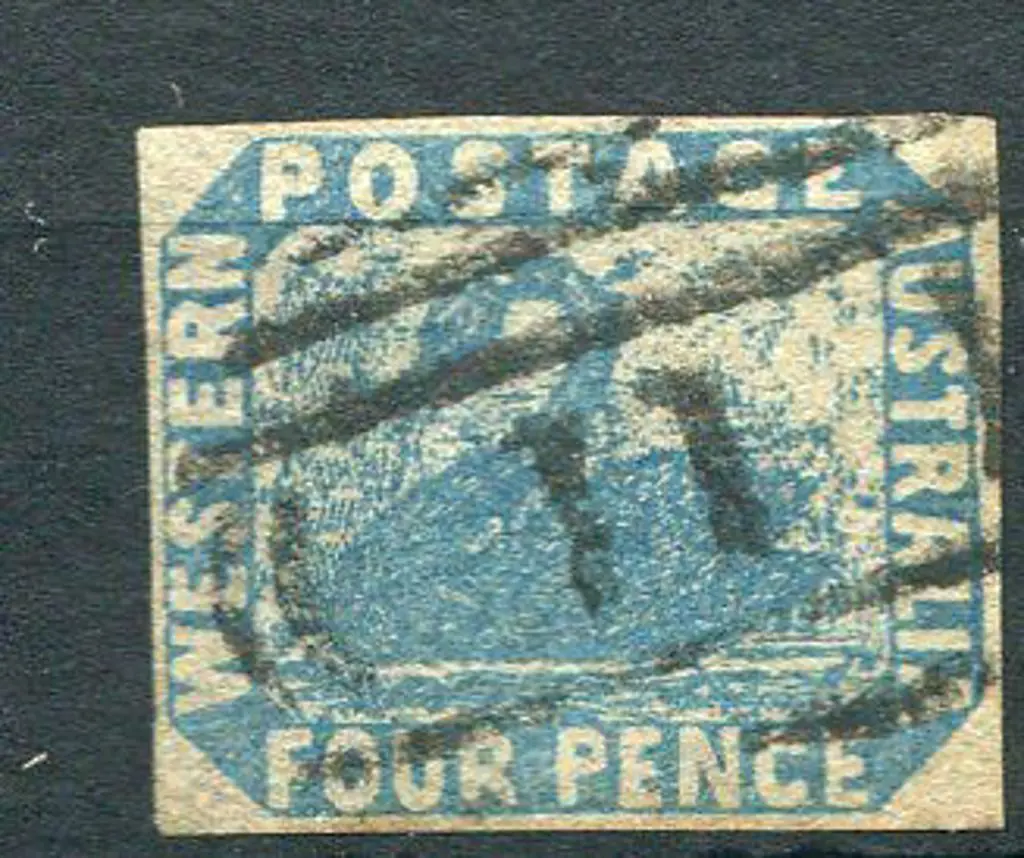 Number 11 on 1854 4d blue with 4 margins. Superb ... Image 1++