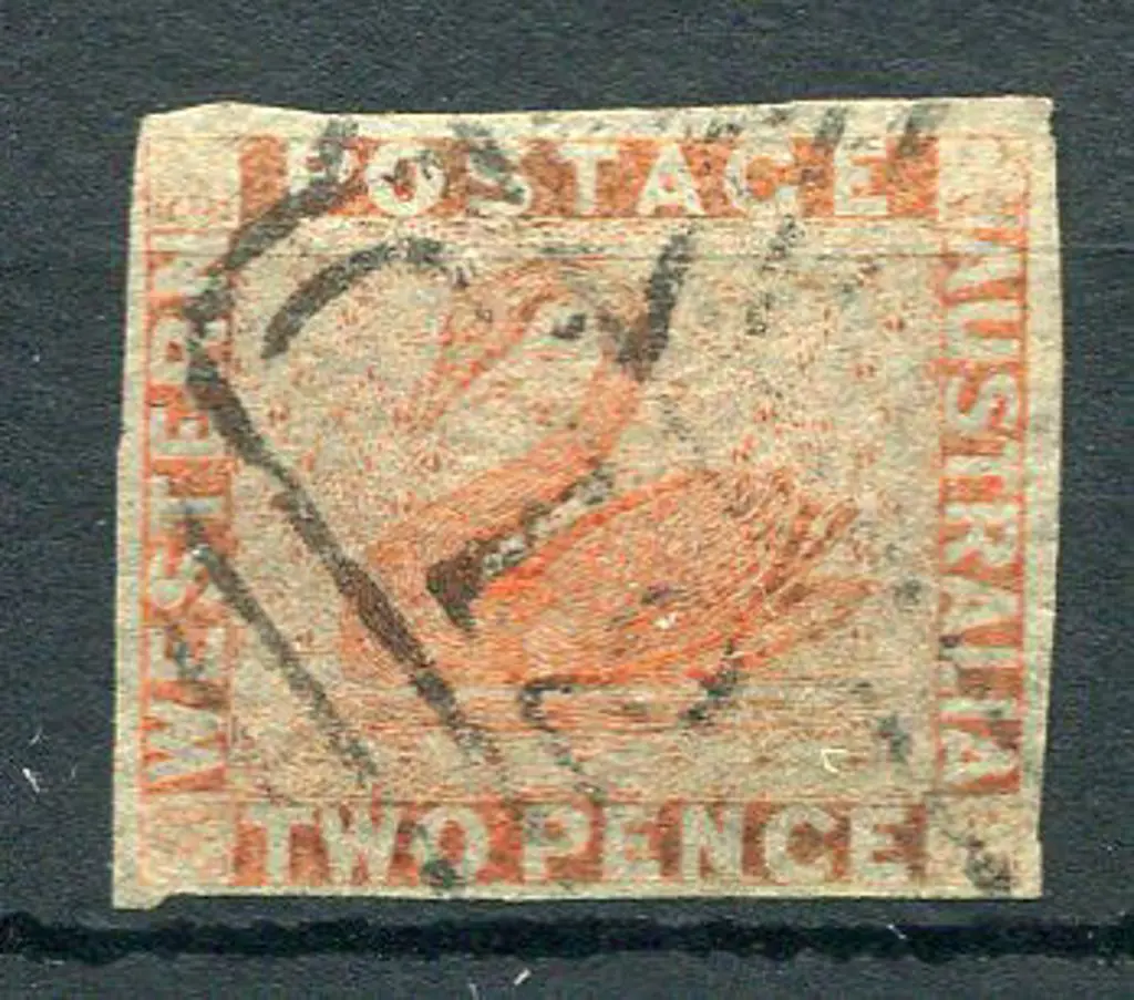 Number 12 on 2d orange-vermilion with 4 margins. ... Image 1++