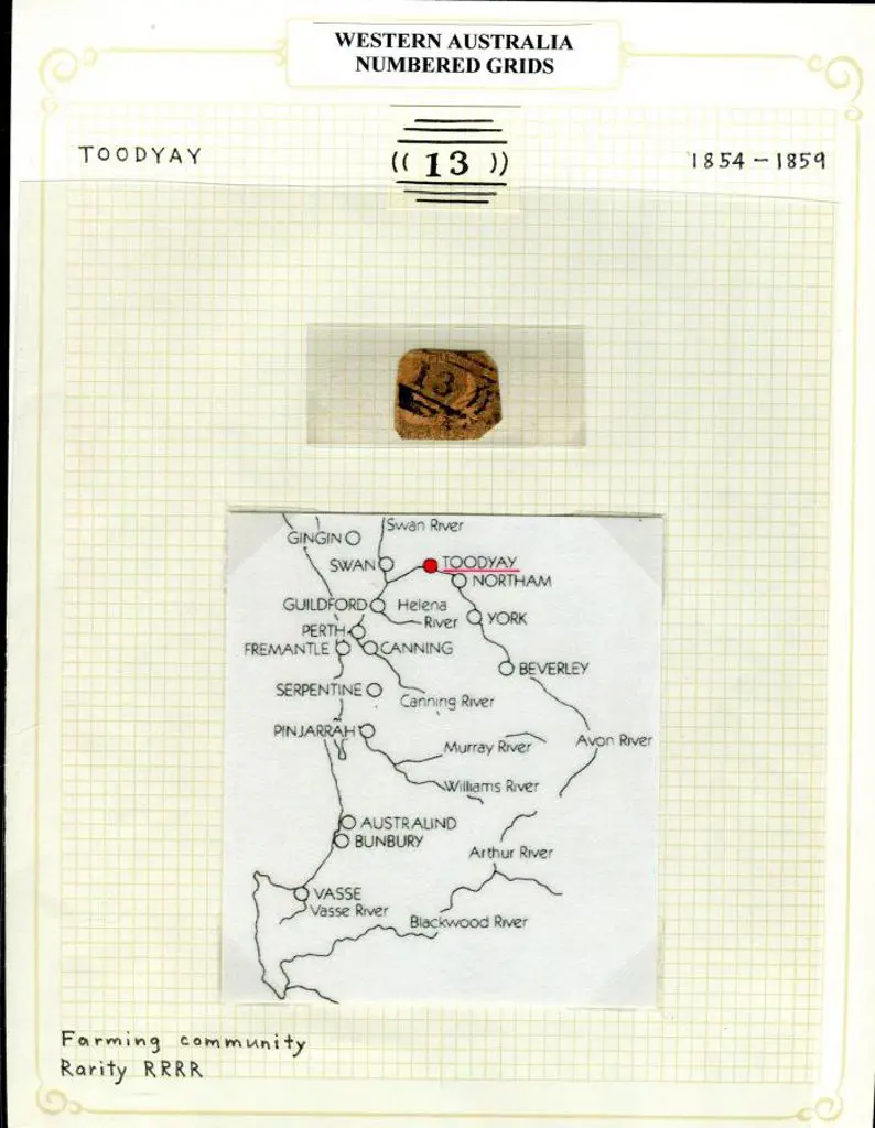 Number 13 on 1858 2d brown-black on red imperf SG ... Image 1++