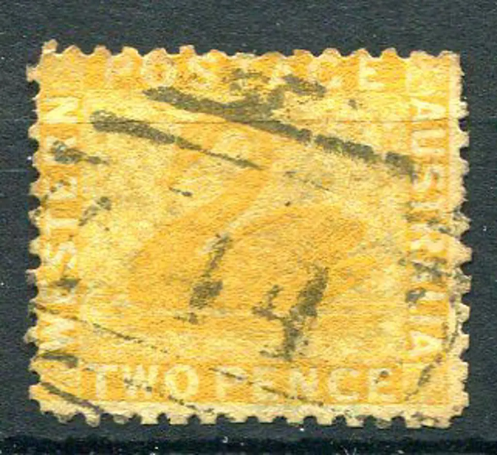 Number 14 on 1865 2d chrome-yellow, wmk CR/CC, ... Image 1++