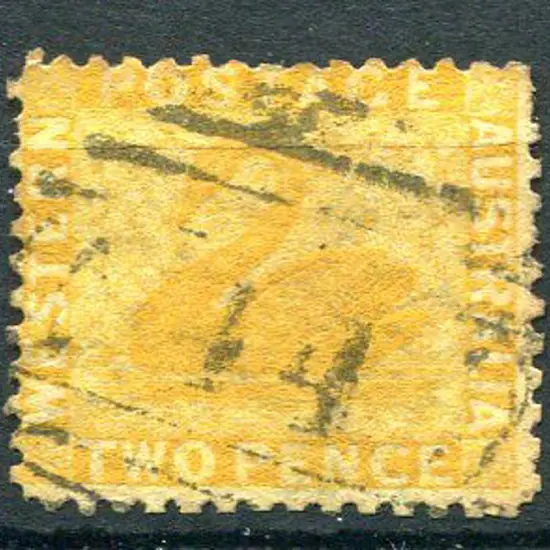 Number 14 on 1865 2d chrome-yellow, wmk CR/CC, ...