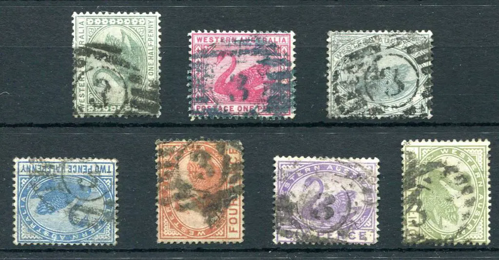 Number 3 on 1d x 2 different & 6d violet, wmk ... Image 1++