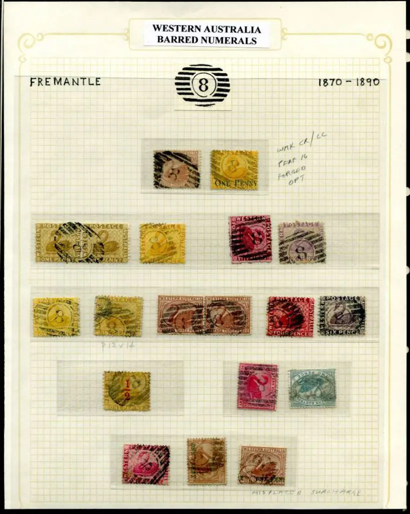 Number 8 on a range of vals incl 2 pairs & example ... Image 1++