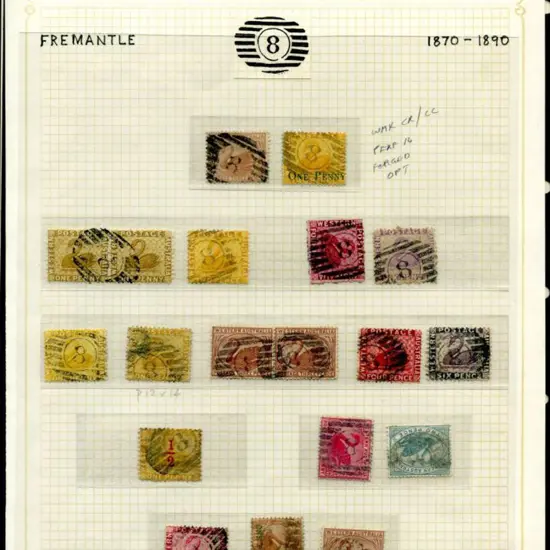 Number 8 on a range of vals incl 2 pairs & example ...