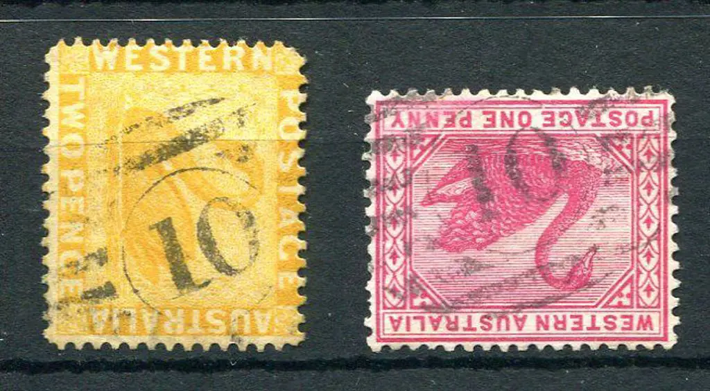 Number 10 on 2d chrome-yellow, CR/CA wmk (SG 77) & ... Image 1++