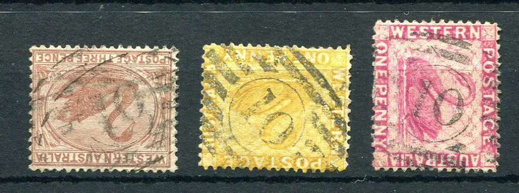 Number 10 on 3d brown, CR/CC wmk (SG 63) plus 2 ... Image 1++