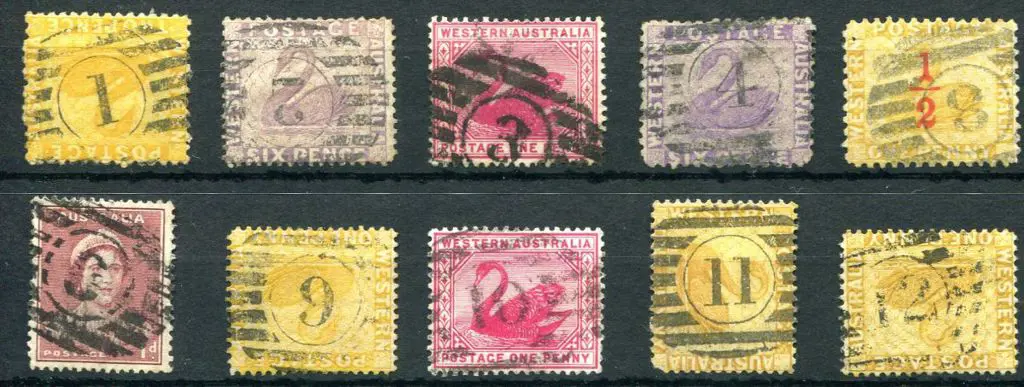Numbers 1-4 & 8-12 complete set of 8 with defaced ... Image 1++