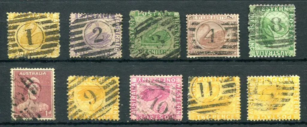 Numbers 1-4 & 8-12 with defaced WWII numeral ... Image 1++