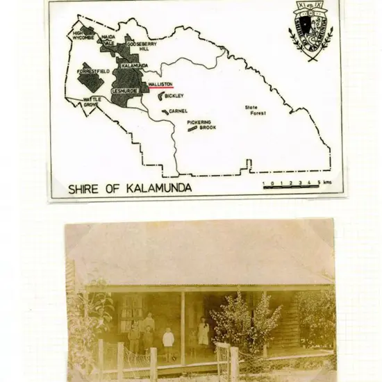 Walliston A27 Range of strikes on stamps on piece ...