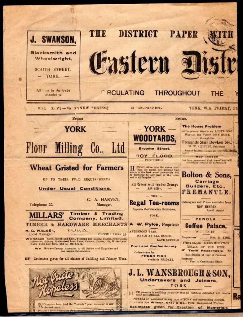 York Paid PDx 28. 1923 Friday 25th January edition ... Image 1++