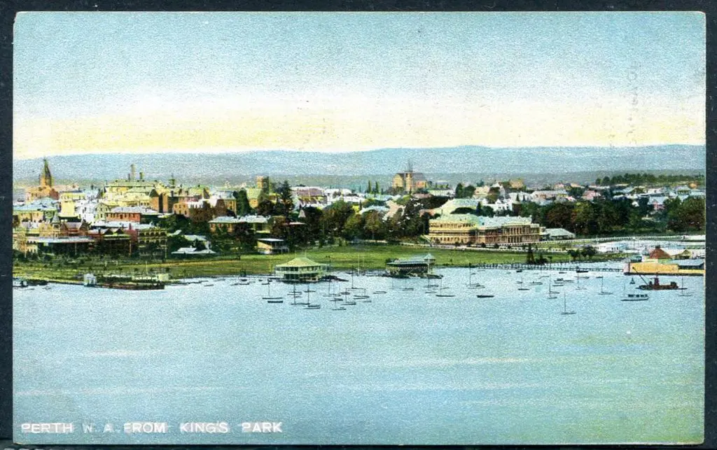 "Perth W.A. From Kings Park" colour Austral ... Image 1++