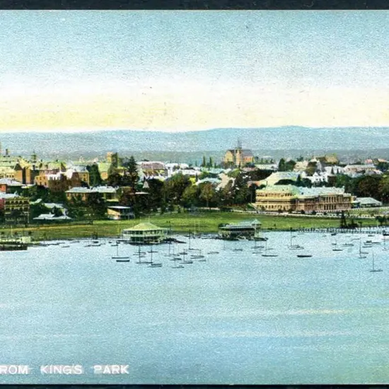 "Perth W.A. From Kings Park" colour Austral ...