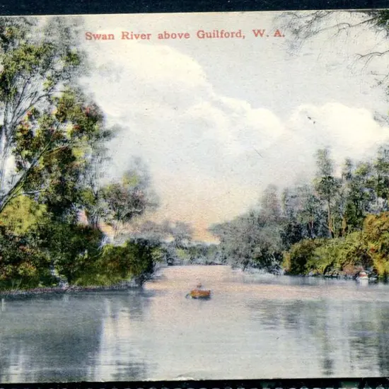 "Swan River above Guildford, W.A." Mayrhofer & Co ...