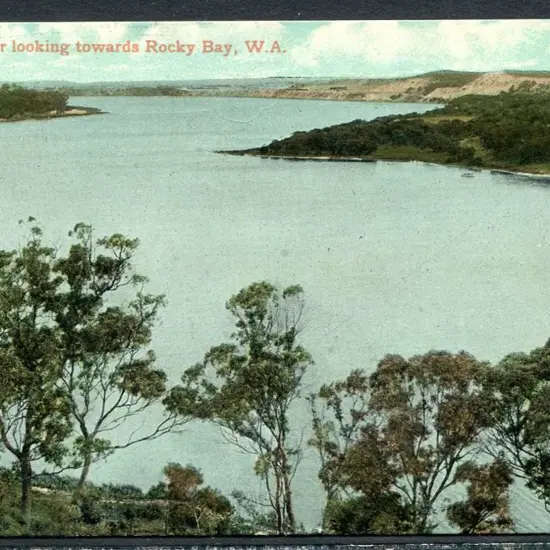 "Swan River looking towards Rocky Bay, W.A. "Falk ...