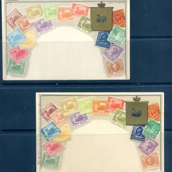 "West-Australien No.47" Stamp Border design ...