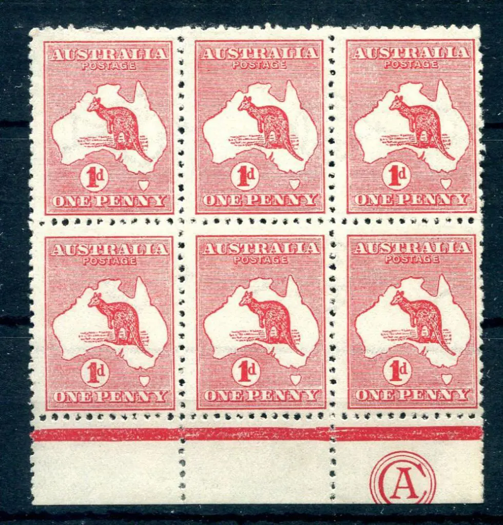 1d red, Die II, sideways wmk Plate F "CA"' ... Image 1++