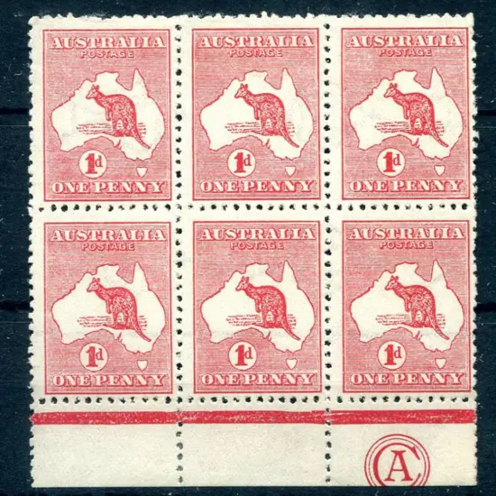 1d red, Die II, sideways wmk Plate F "CA"' ...