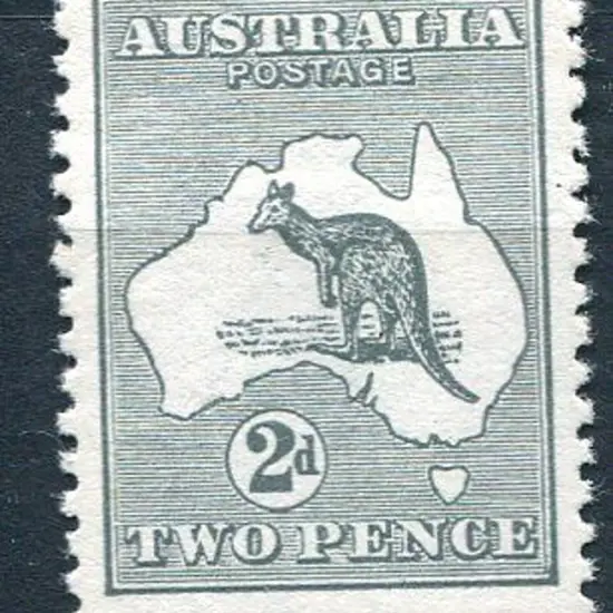 2d grey. MVLH, odd flat perf at top. SG 3, ACSC 5, ...