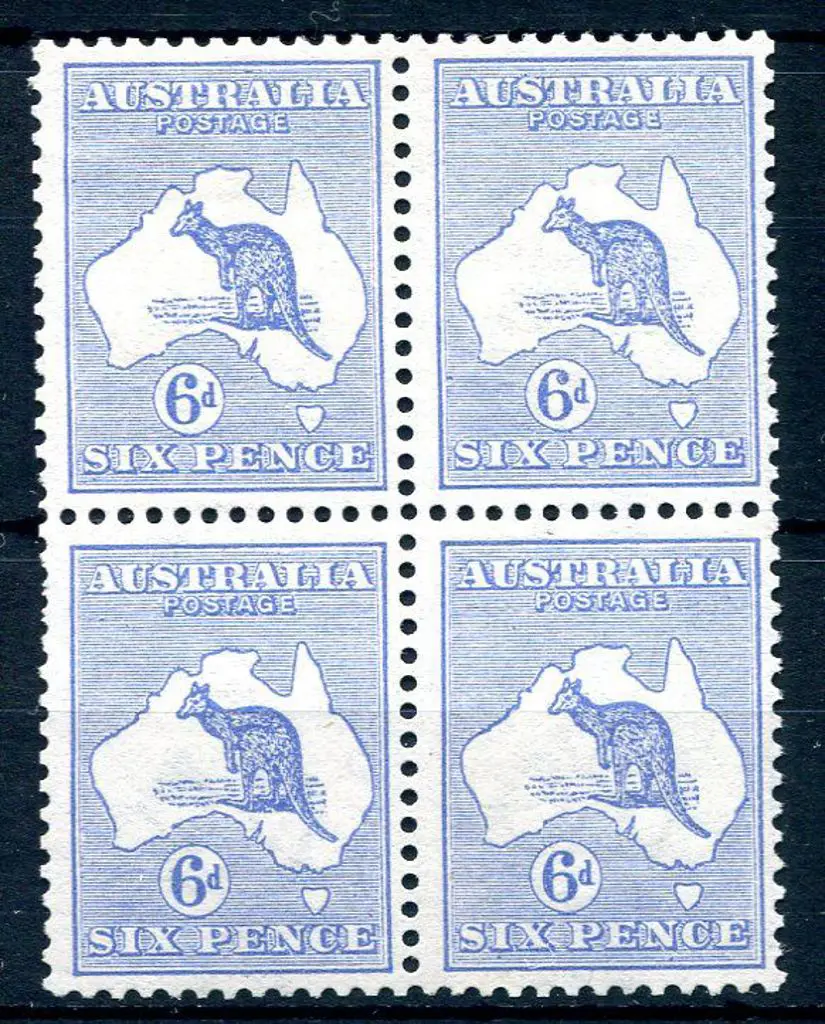 6d ultramarine MUH/MLH block of 4. A couple of ... Image 1++