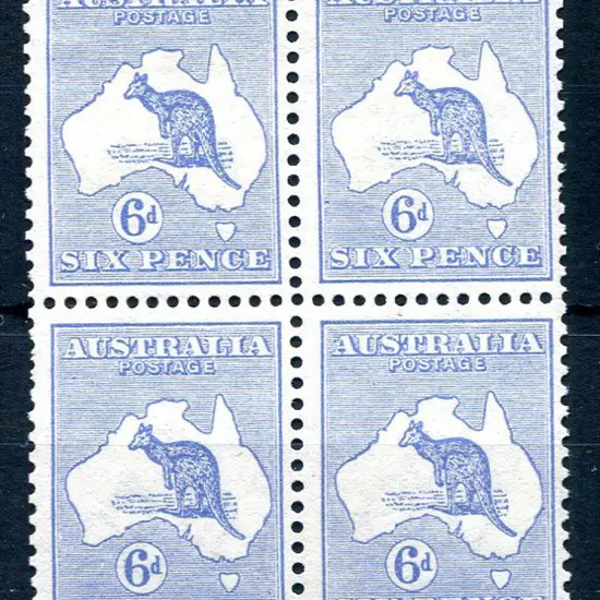 6d ultramarine MUH/MLH block of 4. A couple of ...