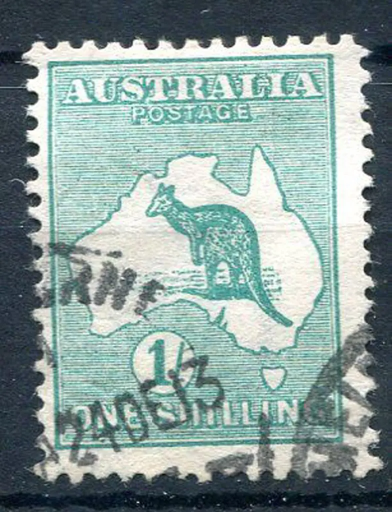 1/- green with inverted wmk. Fine postally used ... Image 1++