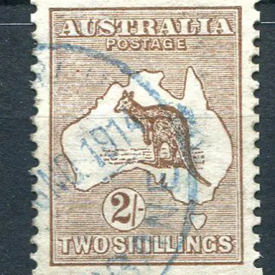 2/- brown. Fine used with blue 1914 Brisbane cds ...