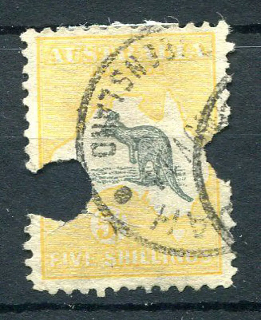 5/- grey & chrome with 2 telegraph pictures ... Image 1++