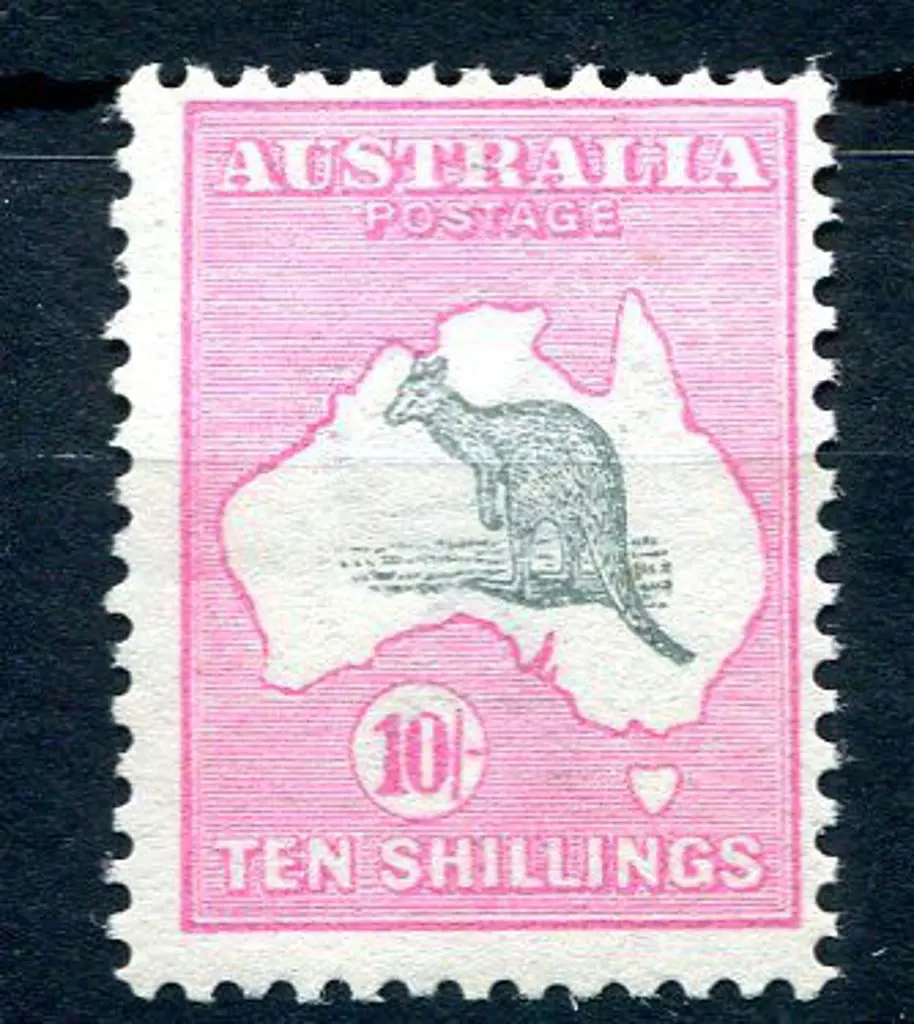 10/- grey & pink. A little off centre with light ... Image 1++