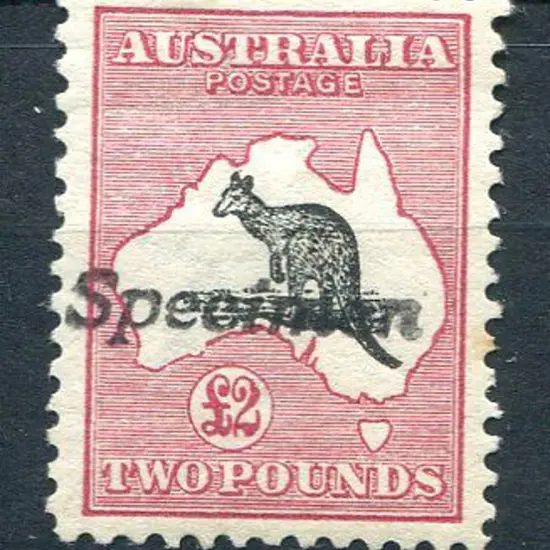£2 black & rose ovptd "Specimen" type A. MLH, ...