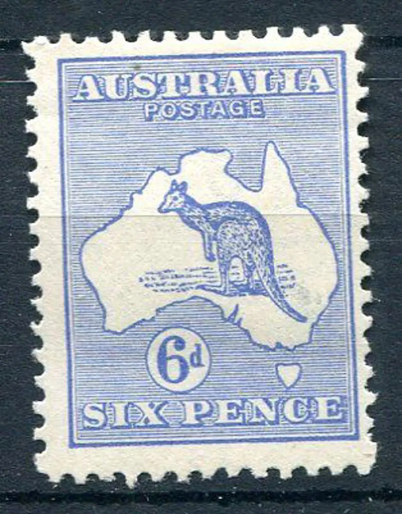 6d ultramarine. MLH, centred right. ACSC 18A, Cat. ... Image 1++