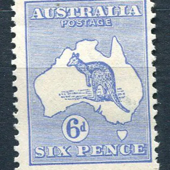 6d ultramarine. MLH, centred right. ACSC 18A, Cat. ...