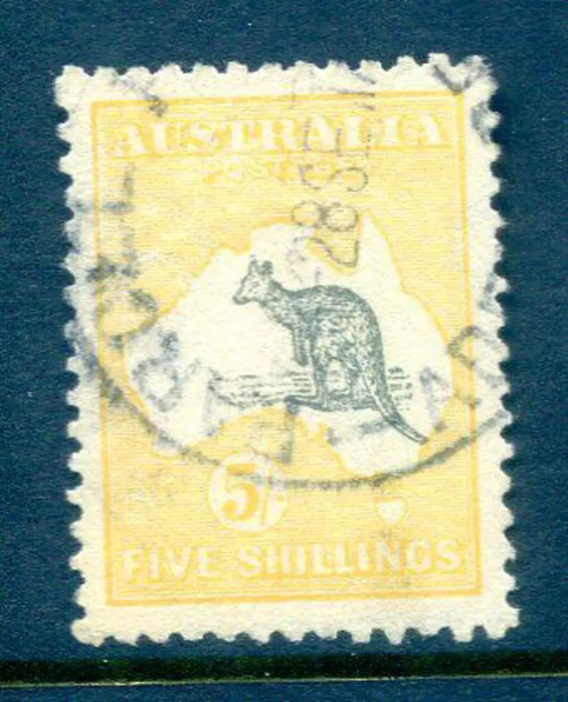 5/- deep grey & yellow. Fine used with neat ... Image 1++